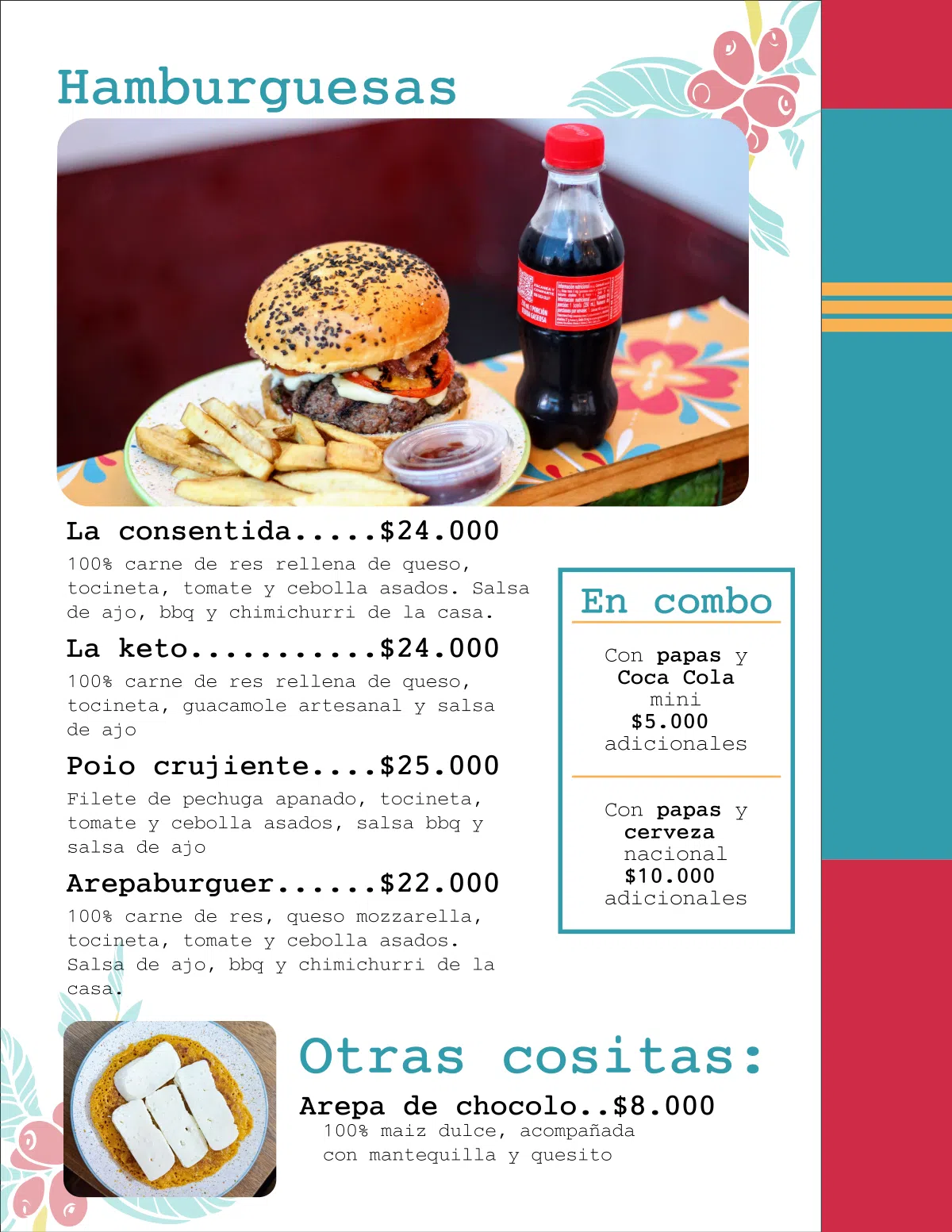 Hamburguesas y más