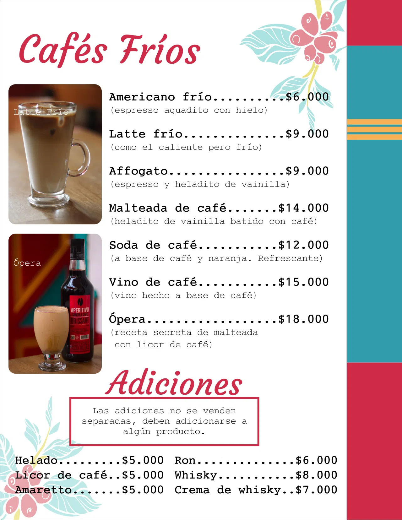 Cafés Fríos