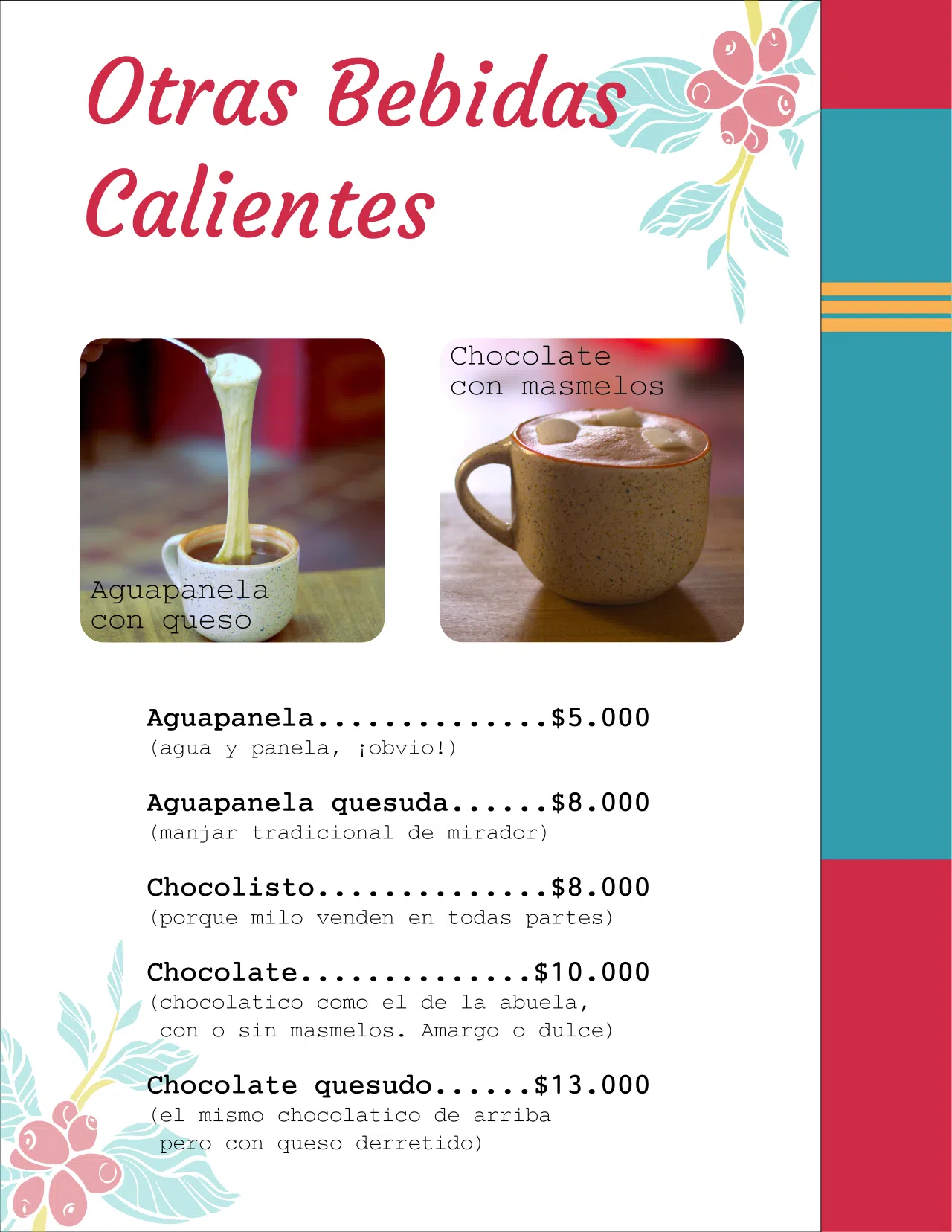 Bebidas Calientes